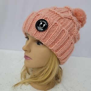 Women's Winter beanie / Hat Knit cozy with pom pom